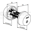 SÜDAMIKU KOMPLEKT ABLOY CY002U NOVEL CR
