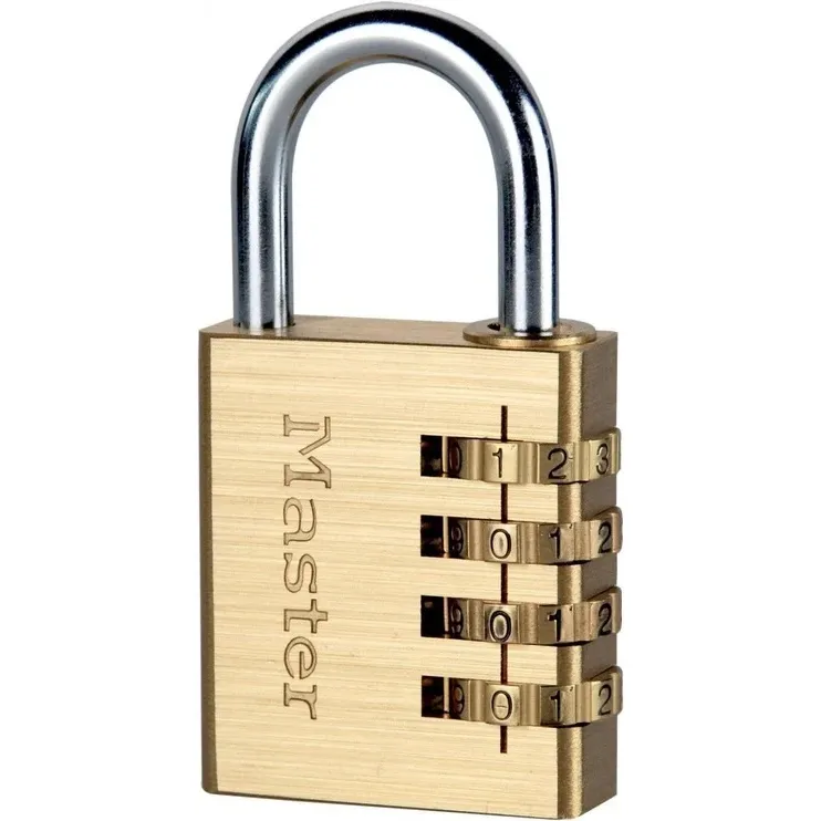 Riputatav ukselukk Masterlock 604EURD, kuldne v., 40 mm