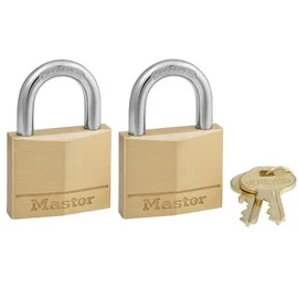 Riputatav ukselukk Masterlock 150EURT, kuldne v., 50 mm, 2 tk