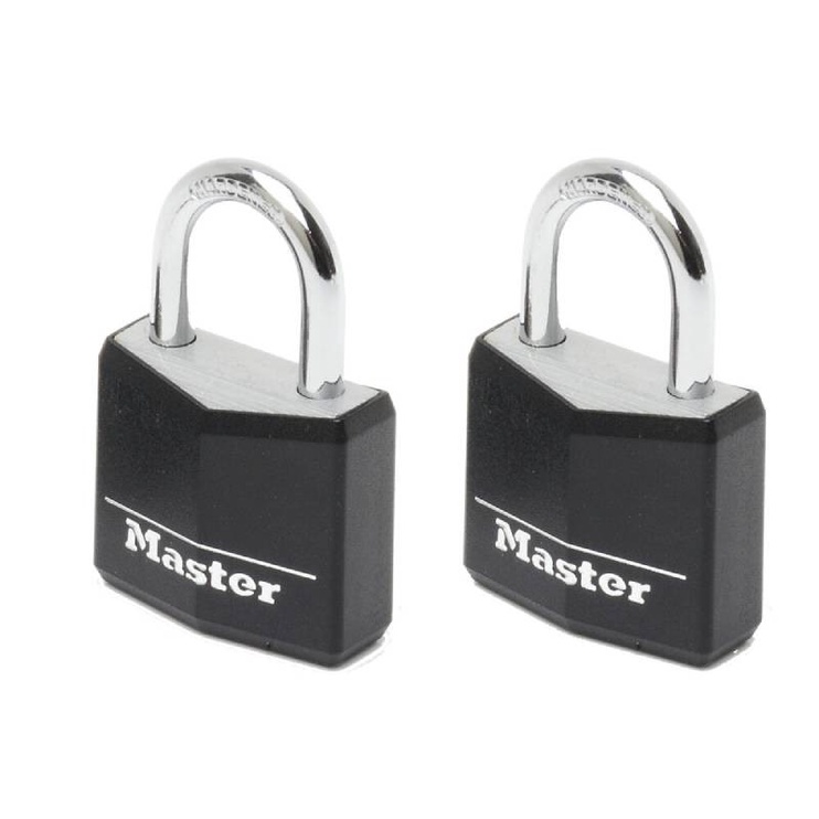Riputatav ukselukk Masterlock 9130EURTBLK, must v., 30 mm, 2 tk