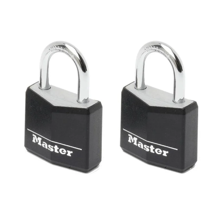 Riputatav ukselukk Masterlock 9130EURTBLK, must v., 30 mm, 2 tk