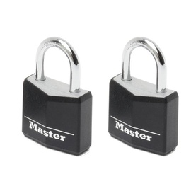 Riputatav ukselukk Masterlock 9130EURTBLK, must v., 30 mm, 2 tk