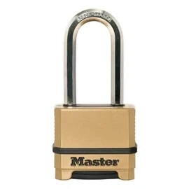 Riputatav ukselukk Masterlock Excell M175EURDLH, kuldne v., 56 mm