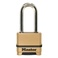Riputatav ukselukk Masterlock Excell M175EURDLH, kuldne v., 56 mm