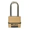 Riputatav ukselukk Masterlock Excell M175EURDLH, kuldne v., 56 mm