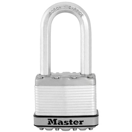Riputatav ukselukk Masterlock Excell M5EURDLH, hõbe v., 52 mm