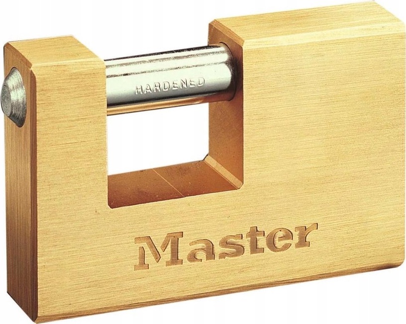 Riputatav ukselukk Masterlock 608EURD, kuldne v., 85 mm