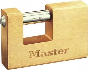Riputatav ukselukk Masterlock 608EURD, kuldne v., 85 mm