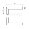 LEVER HANDLE CDA ERICE LINE TGLH01 SSS