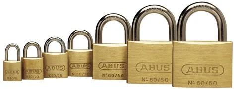 Lukk Abus 60/40C6, kuldne v., 60 mm