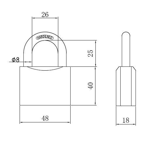 Lisalukk / Snepperlukk Okko HG350, hall v., 70 mm