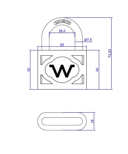 Lisalukk / Snepperlukk Okko HG4505, must v., 70 mm
