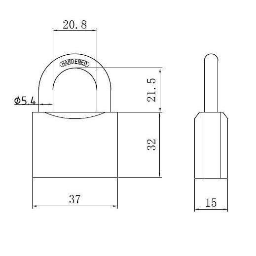 Lisalukk / Snepperlukk Okko HG340, hall v., 60 mm