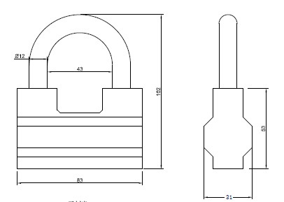 Lukk Okko A-80, hall v., 100 mm