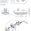 BATHROOM LOCK WITH VACANT / ENGAGED INDICATOR CDA ERICE LINE TGLI30S SSS