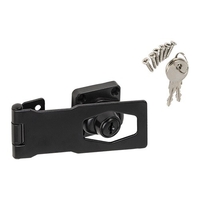 Lukustatav hingega kinnitus WHK 2 Domax 120x40mm must