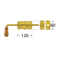 Riiv WRG 120x60x1.3mm messingu värv