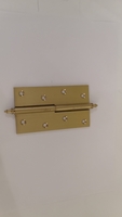 Uksehing 120x70mm/vasak/ poleeritud messing