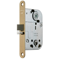 Ukselukk Abloy 2014 vastusplaadiga 0045 72mm tumekollane