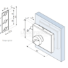 TURN KNOB LOCK FOR GLASS DOOR CDA COMO US623SSS