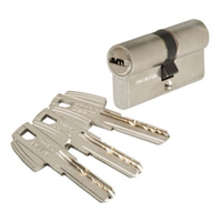 Luku turvasüdamik TESA 35x45mm/3 võtit kroomi värvi