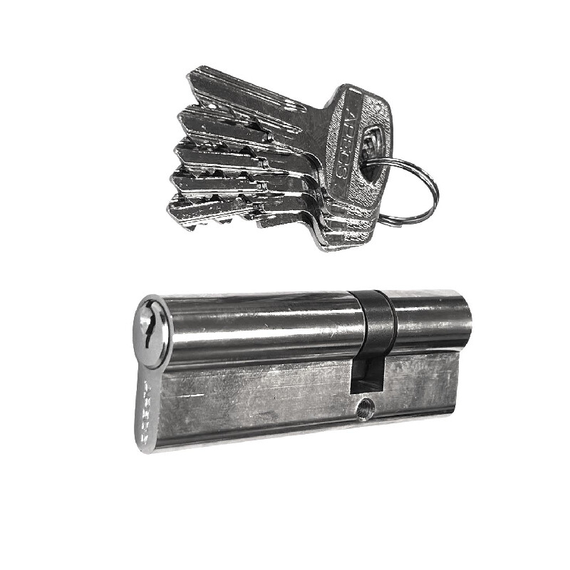 Lukusilinder Apecs 30x60mm/5 võtit kroomi värvi