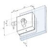 KLAASUKSE LUKUKORPUS KOOS SÜDAMIKUGA CDA COMO US629 SSS (8-12 mm klaasile)