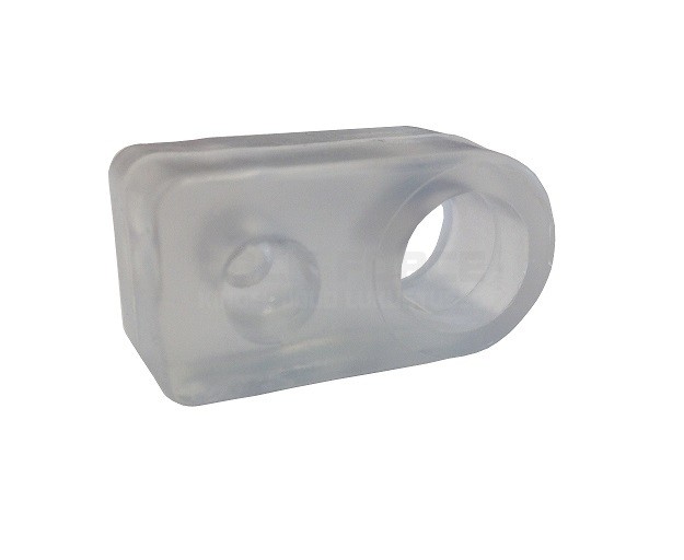 DOOR HANDLE BUMPER 20×34 MM TRANSPARENT SILICONE