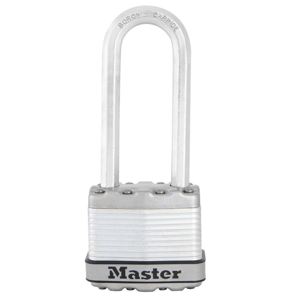 Tabalukk pika klambriga MASTERLOCK EXCELL 45/64mm Ø8mm kroomi värv