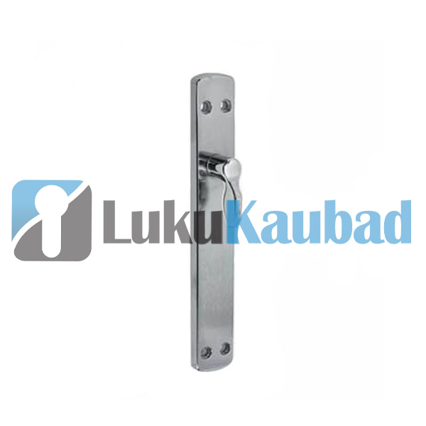 ASSA ABLOY S4 väändenupuga plaat kitsasprofiillukkudele (Läikiv kroom)