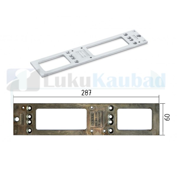 GEZE alusplaat uksesulgurile TS4000/TS5000