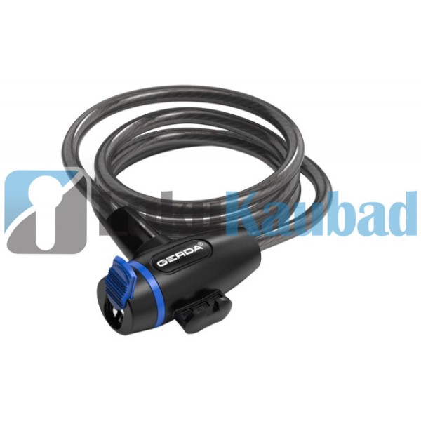 Jalgrattalukk GERDA FLEX 1200/8S (must, raamihoidikuga)