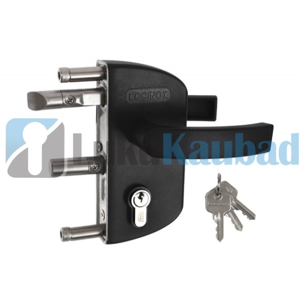 Jalgvärava lukk LOCINOX LAKZ4040P1L (MUST, RAL9005)