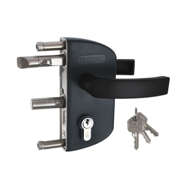 Jalgvärava lukk LOCINOX LAKZ4040P1LV (antratsiithall, RAL7016)
