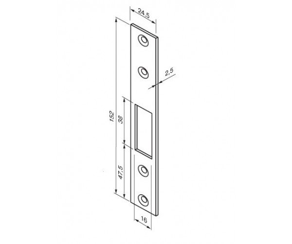 Lukuvastus ABLOY 4613 3mm FE/CR
