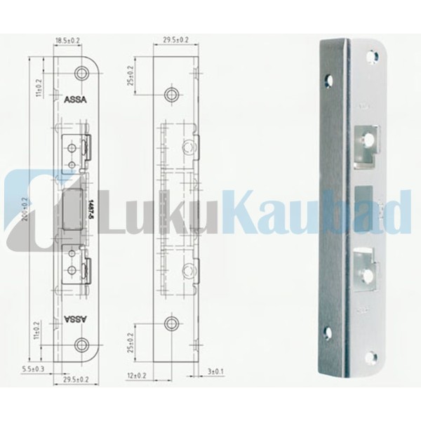 Lukuvastus ASSA ABLOY 1487-5 (manteluksele)