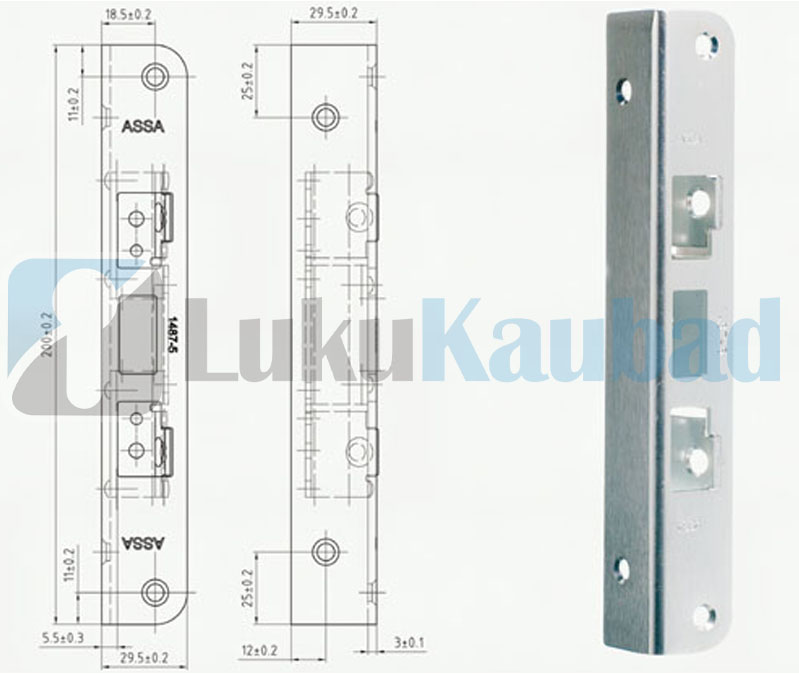 Lukuvastus ASSA ABLOY 1487-5