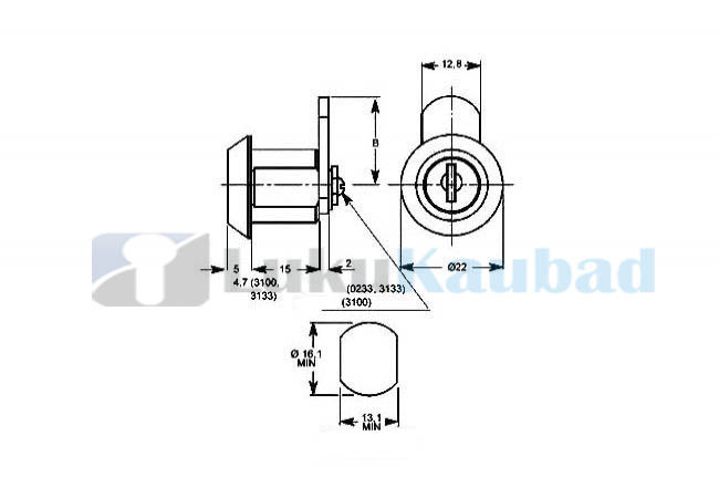 Postkastilukk M230427-9H Exter