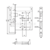 MORTISE LOCK WILKA 0211 RIGHT, FOR FIRE DOORS