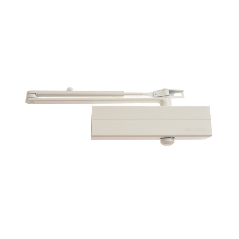 DOOR CLOSER ASSA DC140 BC with arm ALUMINIUM/SILVER (suitable for fire doors)