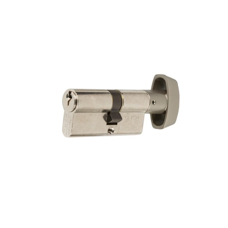 EURO PROFILE CYLINDER TESA T-5 WITH THUMBTURN 30-40 NICKEL