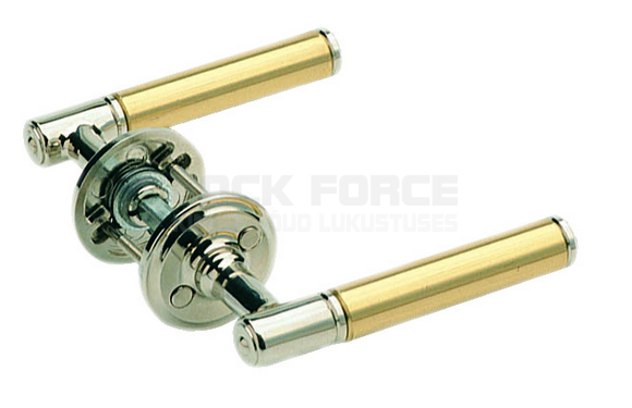 DOOR HANDLE ASSA 1930 NICKEL/POLISHED BRASS