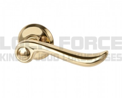 DOOR HANDLE ASSA 6638 POLISHED BRASS