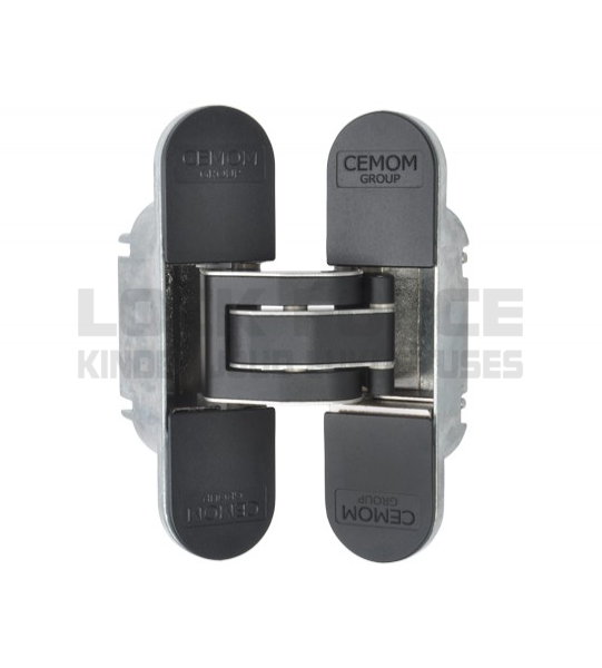 UNIVERSAL CONCEALED HINGE CEMOM ESTETIC 80/A 9005 BLACK EPOXY