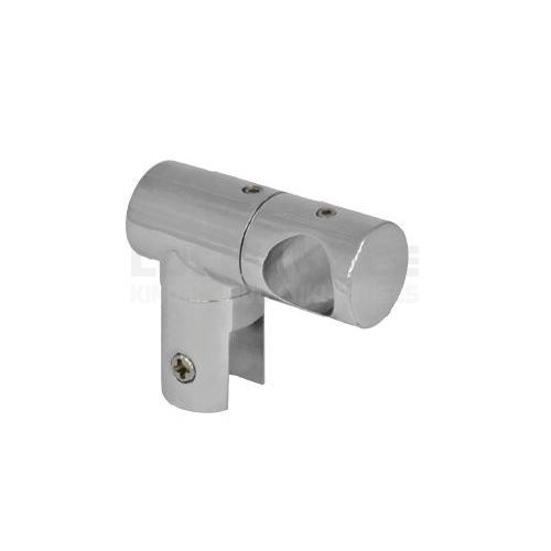 „T” CONNECTOR SIDE GLASS TO ROUND BAR CDA AOSTA JH02 ADJ SC