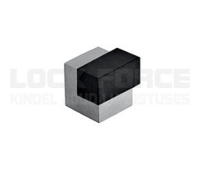 DOOR STOP 19X19 MM JNF QUADRO IN.13.119 STAINLESS STEEL/BLACK RUBBER