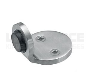 DOOR STOP 48X32 MM JNF RR.13.005 STAINLESS STEEL/BLACK RUBBER
