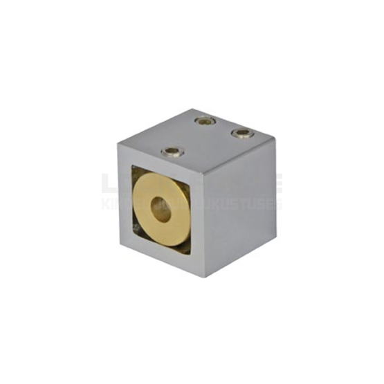 FIXED WALL CONNECTOR FOR SQUARE BAR CDA AOSTA JS04 PC
