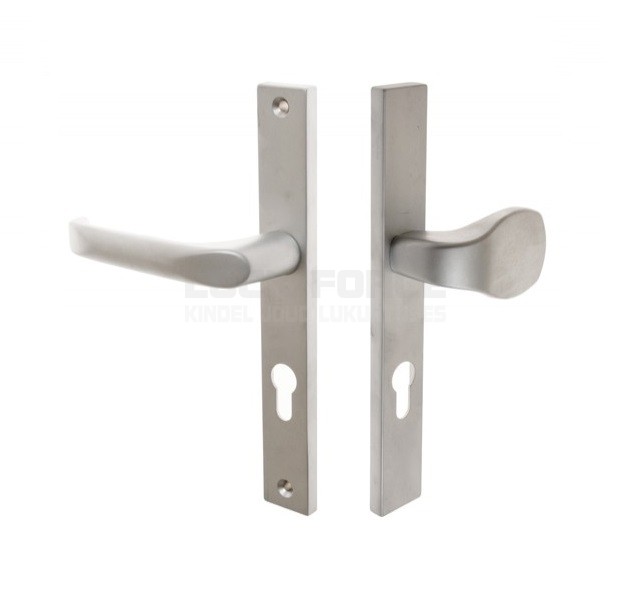 DOOR HANDLE WITH PULL 72/240/32 SATIN CHROME, LEFT