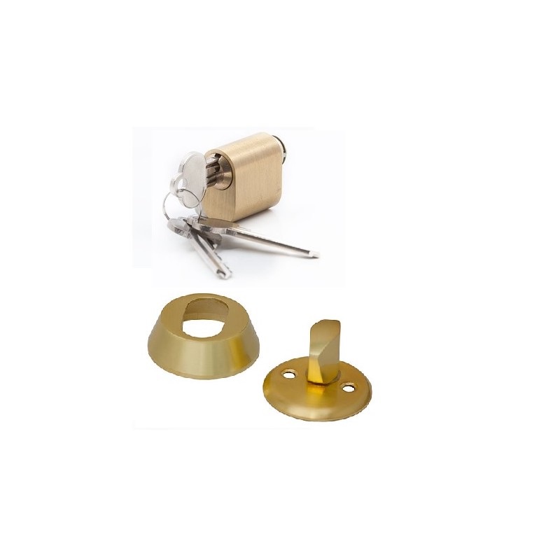 Südamikkatte komplekt 18mm messing kroom